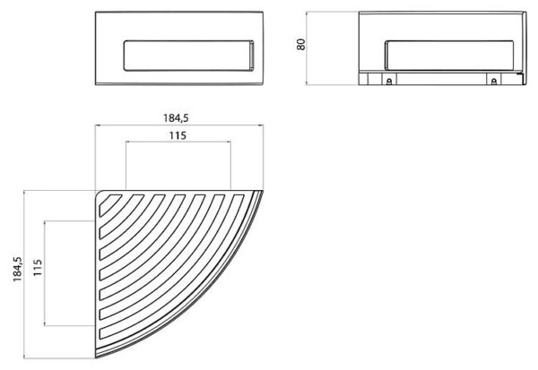 Corbeille d´angle Emco system 2 – Image 3
